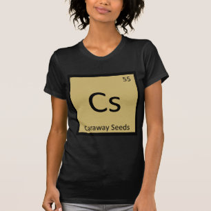 Camiseta Cs - Sementes de Alcaravia Símbolo da Tabela Perió