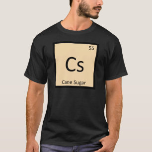 Camiseta Cs - Símbolo Periódico de Mesa da Química do A