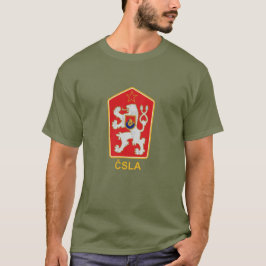 Camiseta ČSLA - Pessoas Czechoslovak - Emblema T-Shirt do E