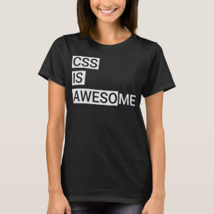 Camiseta CSS é incrível Programador Binário de Geek de Códi