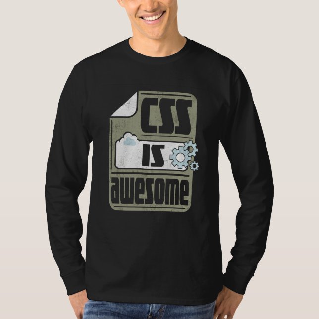 Camiseta CSS Is Awesome Soft Skills Software Developer (Frente)