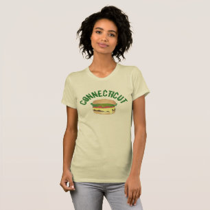 Camiseta CT Connecticut Cheese Burger Cheeseburger