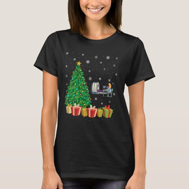 Camiseta CT Tech Xmas Tree Lighting Santa Hat CT Tech Chris (Frente)