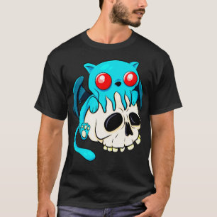 Camiseta Cthulhu Cat Cute Kawaii Cathulhu Kitten Cutten