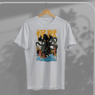 Camiseta Cthulhu Japonês