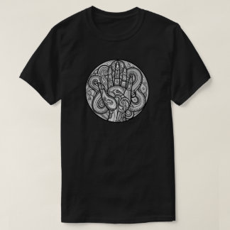 CAMISETA CTHULHU NECRONOMICON HAND OF WATER SYMBOL