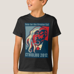Camiseta Cthulhu para o presidente 2012