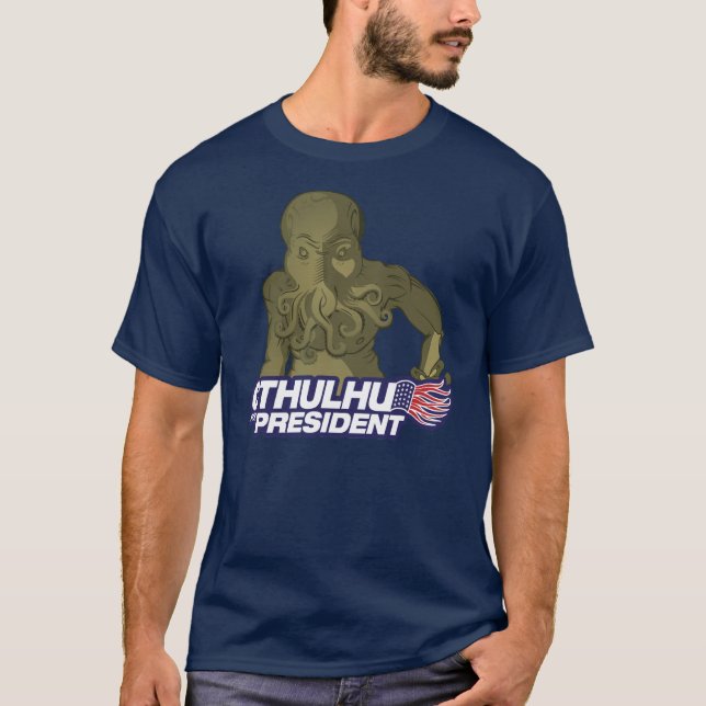 Camiseta Cthulhu para o presidente T-shirt (Frente)