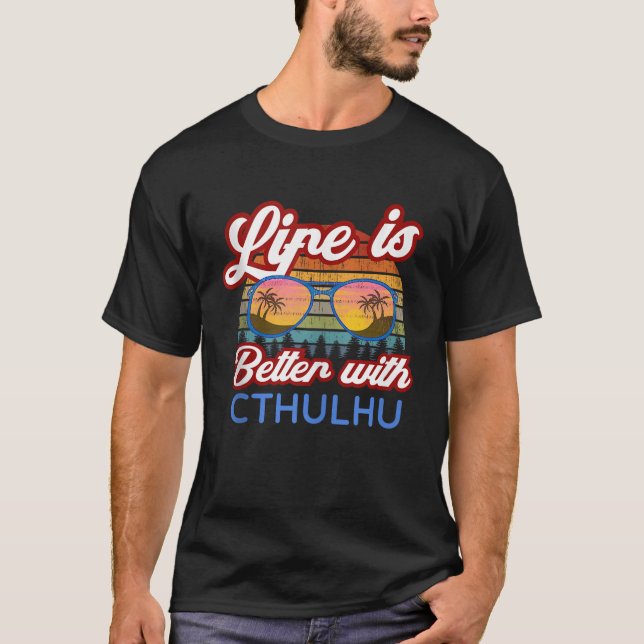 Camiseta Cthulhu Preguiçoso Halobetween Costume Easy Cthulh (Frente)