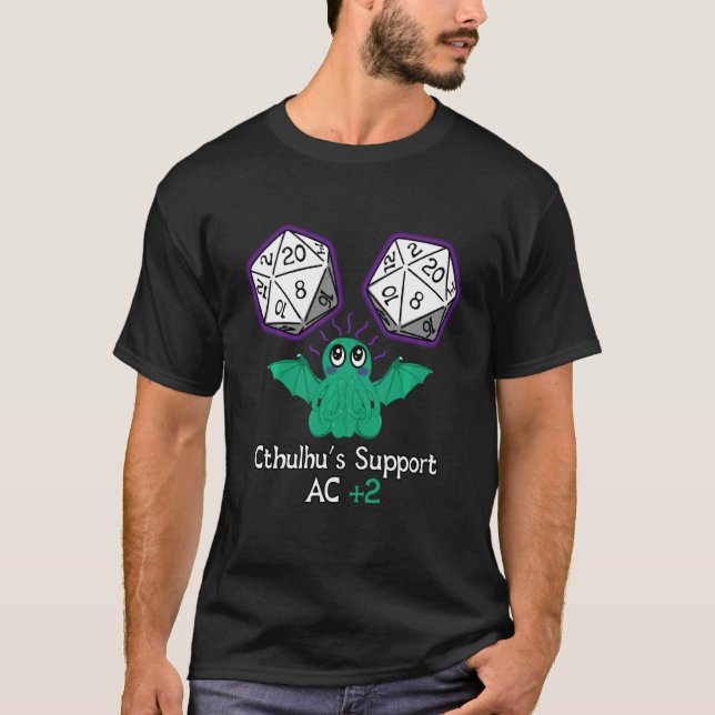 Camiseta Cthulhu Suporta Campanha De Rpg Cuta E Engraçada P (Frente)