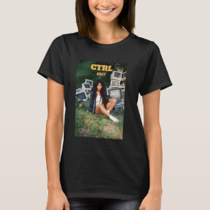 Camiseta CTRL 2017 álbuns de música lírica decorações de ar