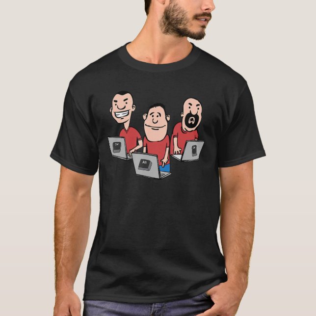 Camiseta Ctrl Alt Del I Computador Hacker Código Hacker Hac (Frente)