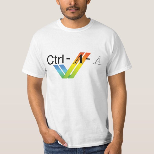 Camiseta CTRL-Alt-Del para usuários de Amiga (Frente)
