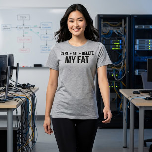 Camiseta Ctrl Alt Excluir Minha Gordura