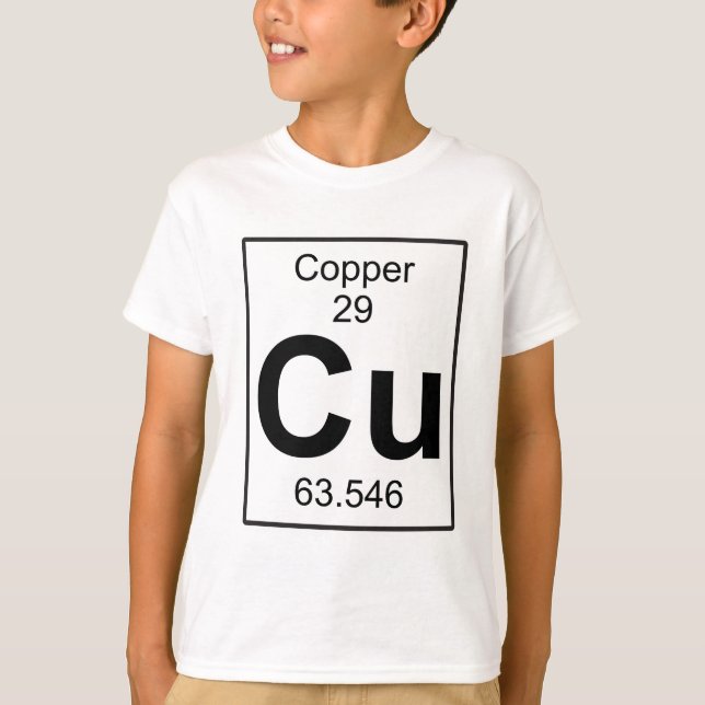 Camiseta Cu - cobre (Frente)