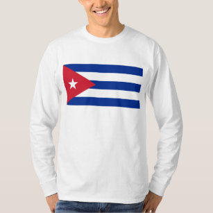 Camiseta CU da bandeira de Cuba