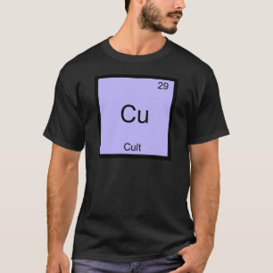Camiseta Cu - t-shirt engraçado do símbolo do elemento da