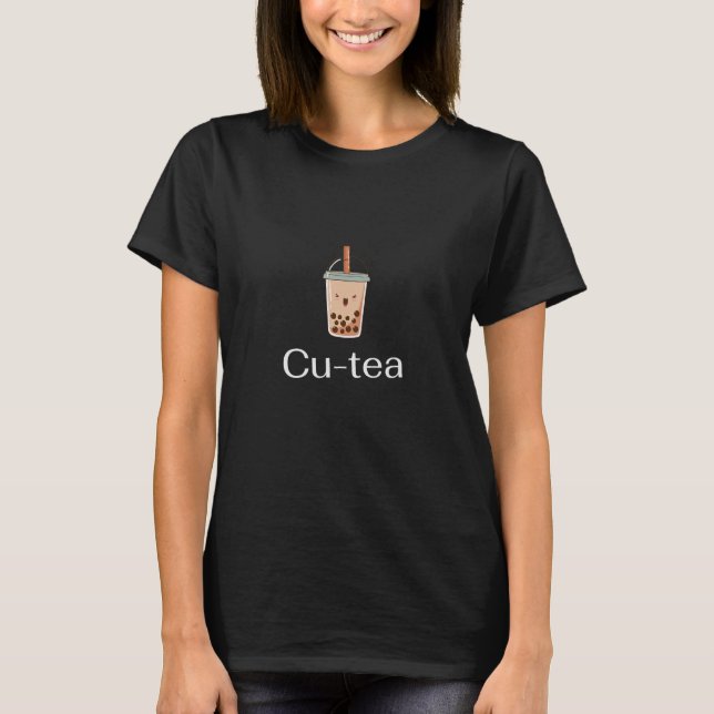 Camiseta Cu tea boba cup  Bubble Tea Cute Japanese Tea (Frente)