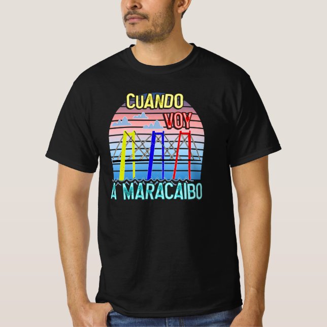 Camiseta Cuando Voy a Maracaibo Venezuela Souvenirs (Frente)