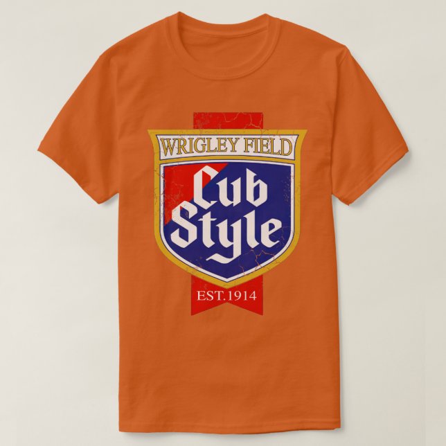 Camiseta Cub Style Vintage Chicago (Frente do Design)