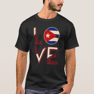 Camiseta Cuba ama Bandeira Cubana Havana