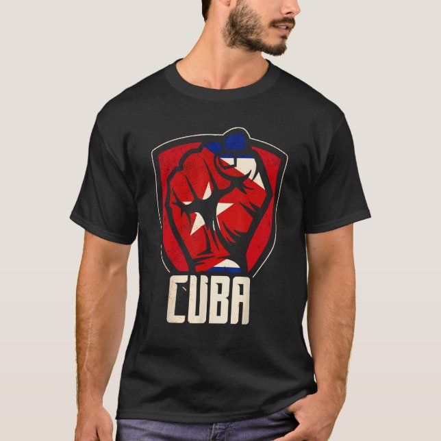 Camiseta Cuba ama Bandeira Cubana Havana Comunismo (Frente)