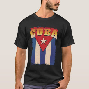Camiseta Cuba: Bandeira Apoio Patriótico Revolução Cubana