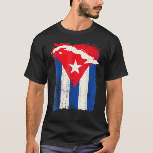Camiseta Cuba: Bandeira Suporte País Cubano Mapa Gráfico Cu