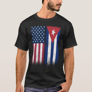 Camiseta Cuba: Bandeiras Cubanas Americanas Orgulhosas dos