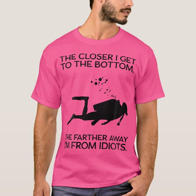 Camiseta Cuba Diver Mais Perto Que Eu Chego Para Baixo Scub (Frente)