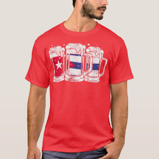 Camiseta Cuba e a alegria de tomar cerveja