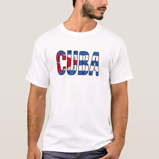 Camiseta Cuba, eu amo Cuba (Frente)