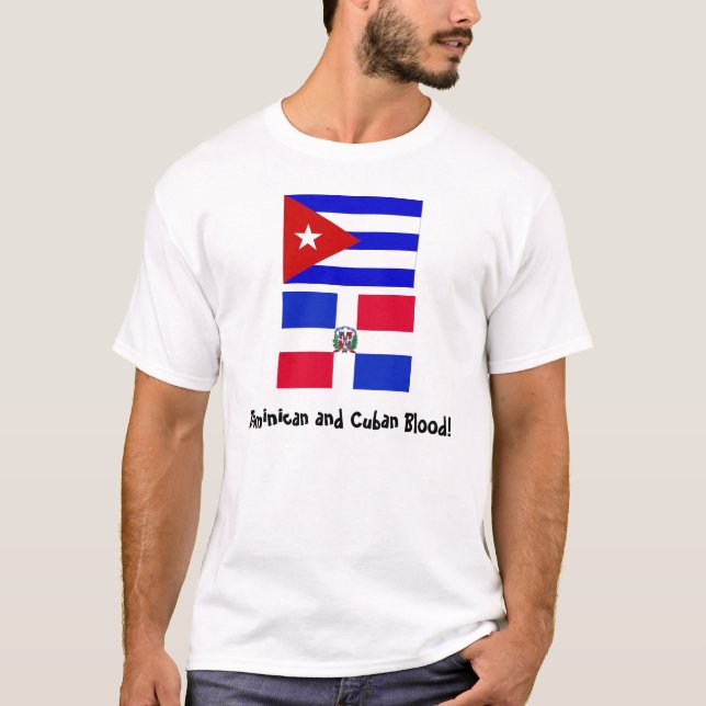 Camiseta Cuba_flag, DominicanR_flag, Dominican e cubano… (Frente)