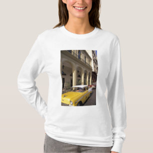Camiseta Cuba, Havana. Chevys coloridos da década de 1950