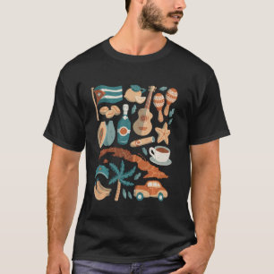 Camiseta Cuba Havana Cigar Rum Caribe Rumba Colonial