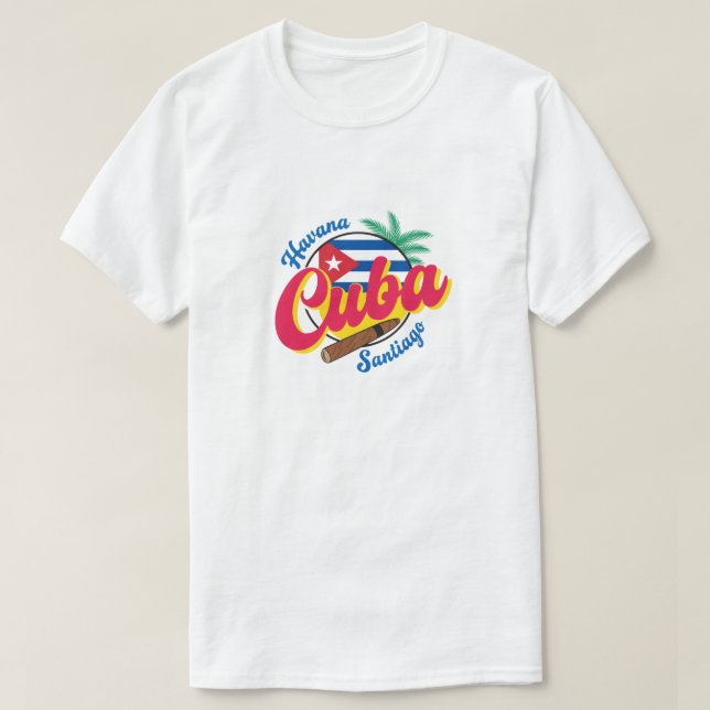 Camiseta Cuba Havana Santiago  (Frente do Design)