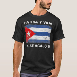 Camiseta Cuba Libre Bandeira Cubana Patri