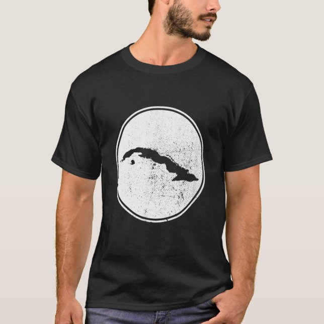 Camiseta Cuba: Mapa Vintage Cubano (Frente)