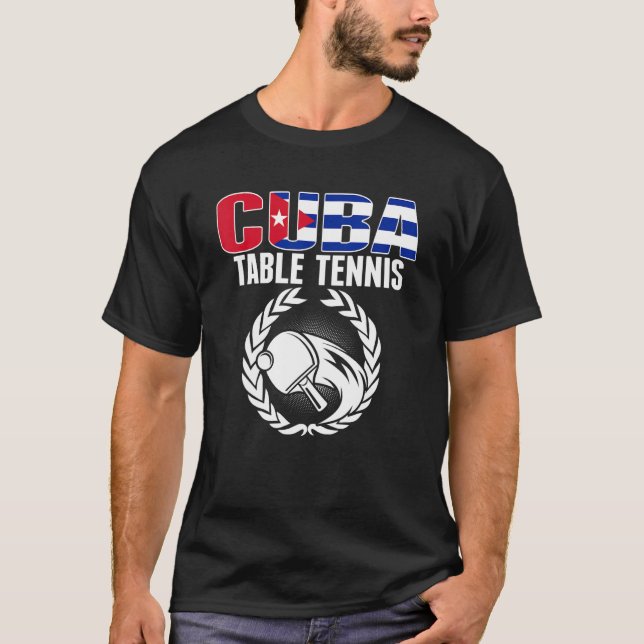 Camiseta Cuba Mesa Tênis Cubana Ping Pong Supporter Sp (Frente)