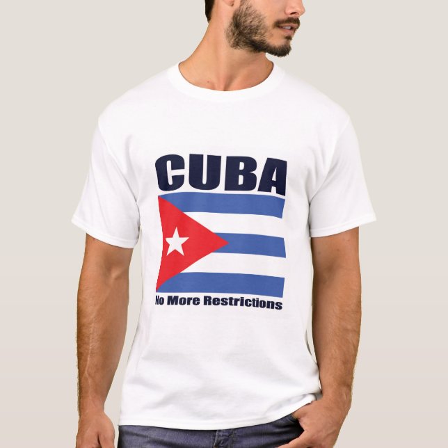 Camiseta Cuba-nenhumas mais limitações (Frente)