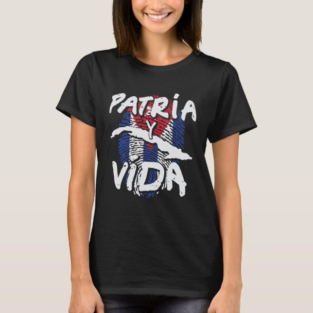 Camiseta Cuba Patria y Vida Graphic (Frente)