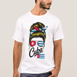 Camiseta Cuba Retro Bandana & Óculos de Sol  – Estilo P Cub