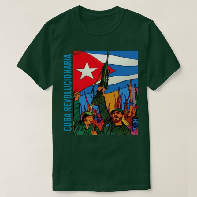 CAMISETA CUBA REVOLUCIONARIA (Frente do Design)