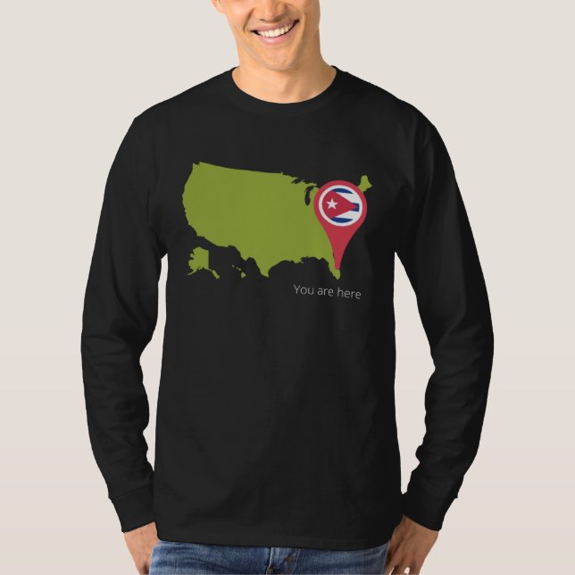 Camiseta Cuba You are Her USA Cuban Pride 305 Miami Florida (Frente)