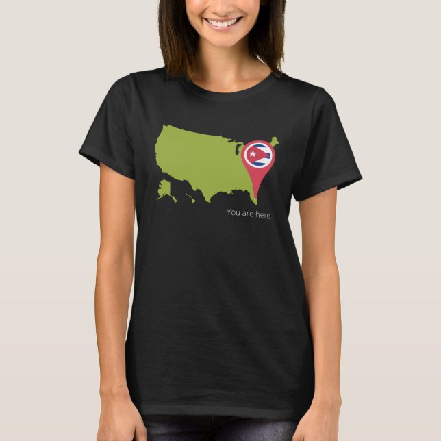 Camiseta Cuba You are Her USA Cuban Pride 305 Miami Florida (Frente)