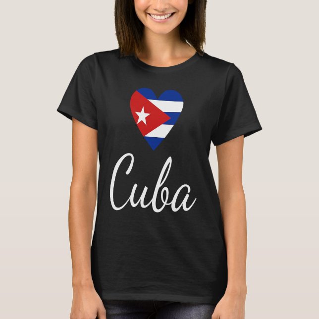 Camiseta Cuban Flag Cuba Pride Cuba Travel Proud Cuban Cuba (Frente)