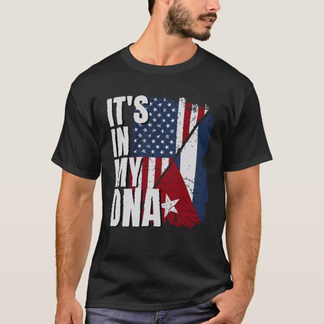 Camiseta Cuban Pride Cuban American Cuba Flag (Frente)