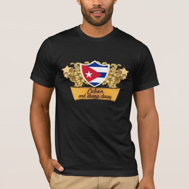 Camiseta Cubano elegante (Frente)