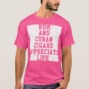 Camiseta Cubano Rum Drinker Havana Charutos Para Fumar Cuba