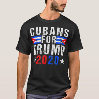 Camiseta Cubans For Trump Cuba Flag US Presidential Electio